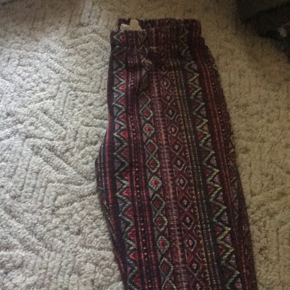Tribal print flare pants